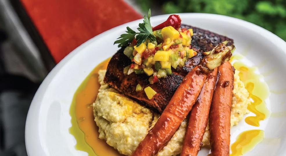 Chef Dennis Deaver's Blackened Copper River Sockeye Salmon with Tropical Salsa