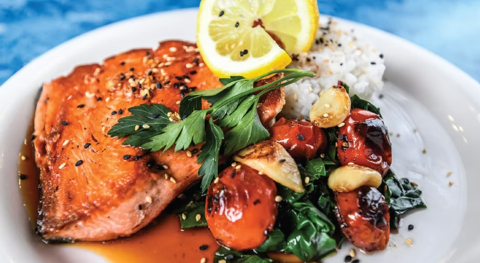 Honey Brown Sugar Glazed Copper River Sockeye Salmon