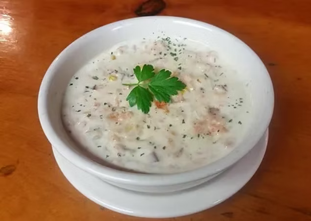 Smoked Copper River Salmon Chowder