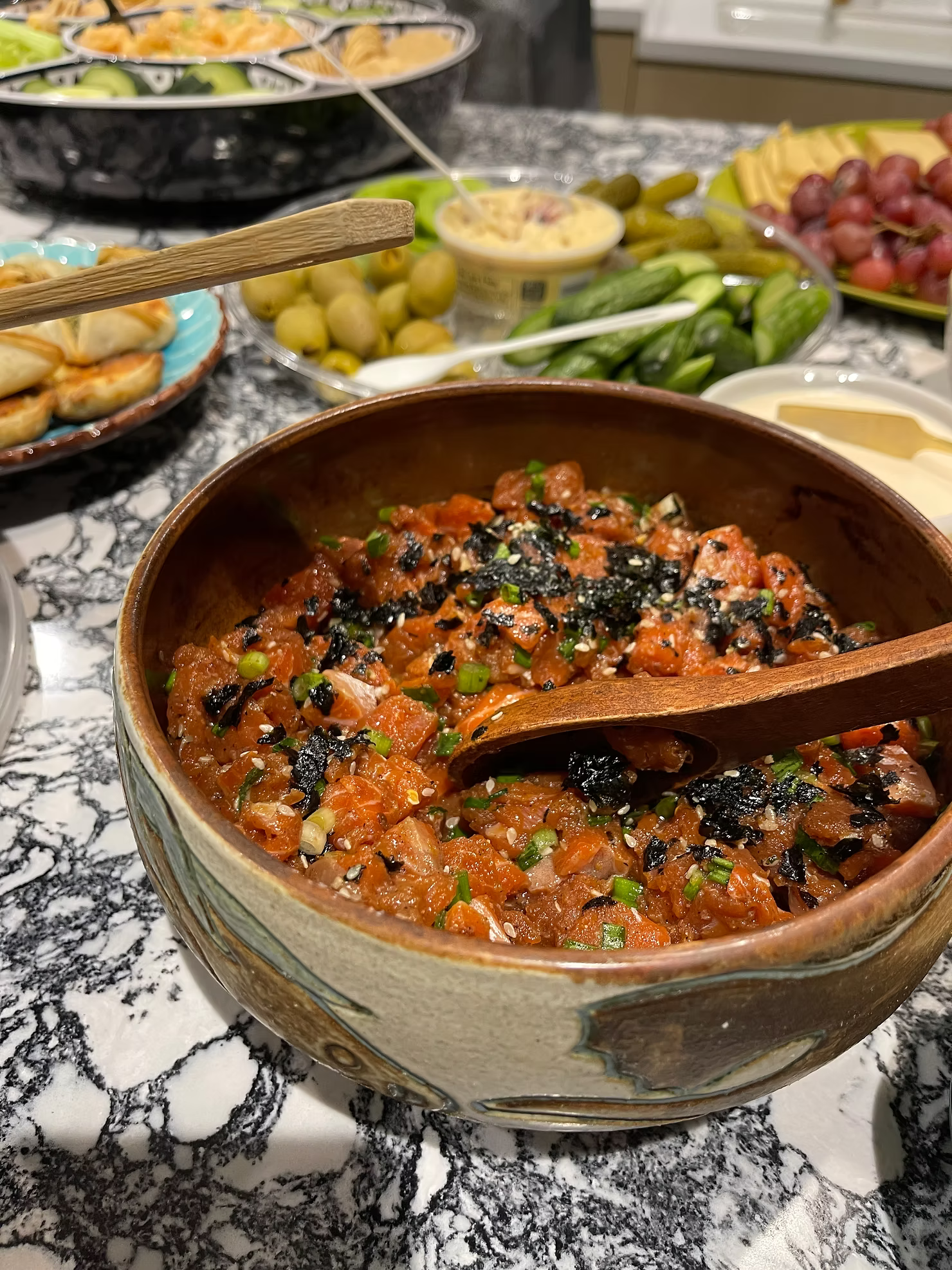 Tom's Copper River Sockeye Salmon Poke Recipe