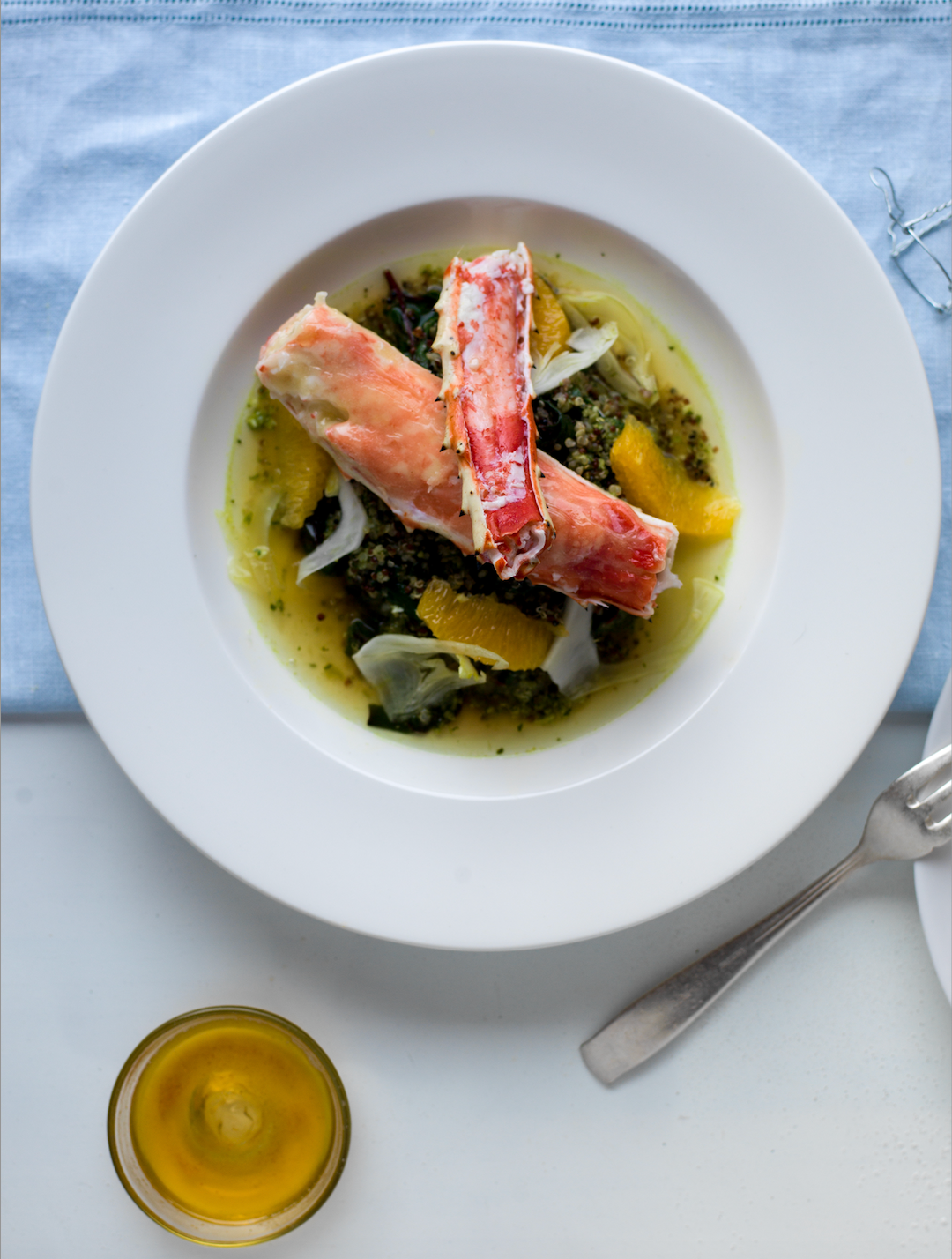 King Crab with Lemon Grass Broth