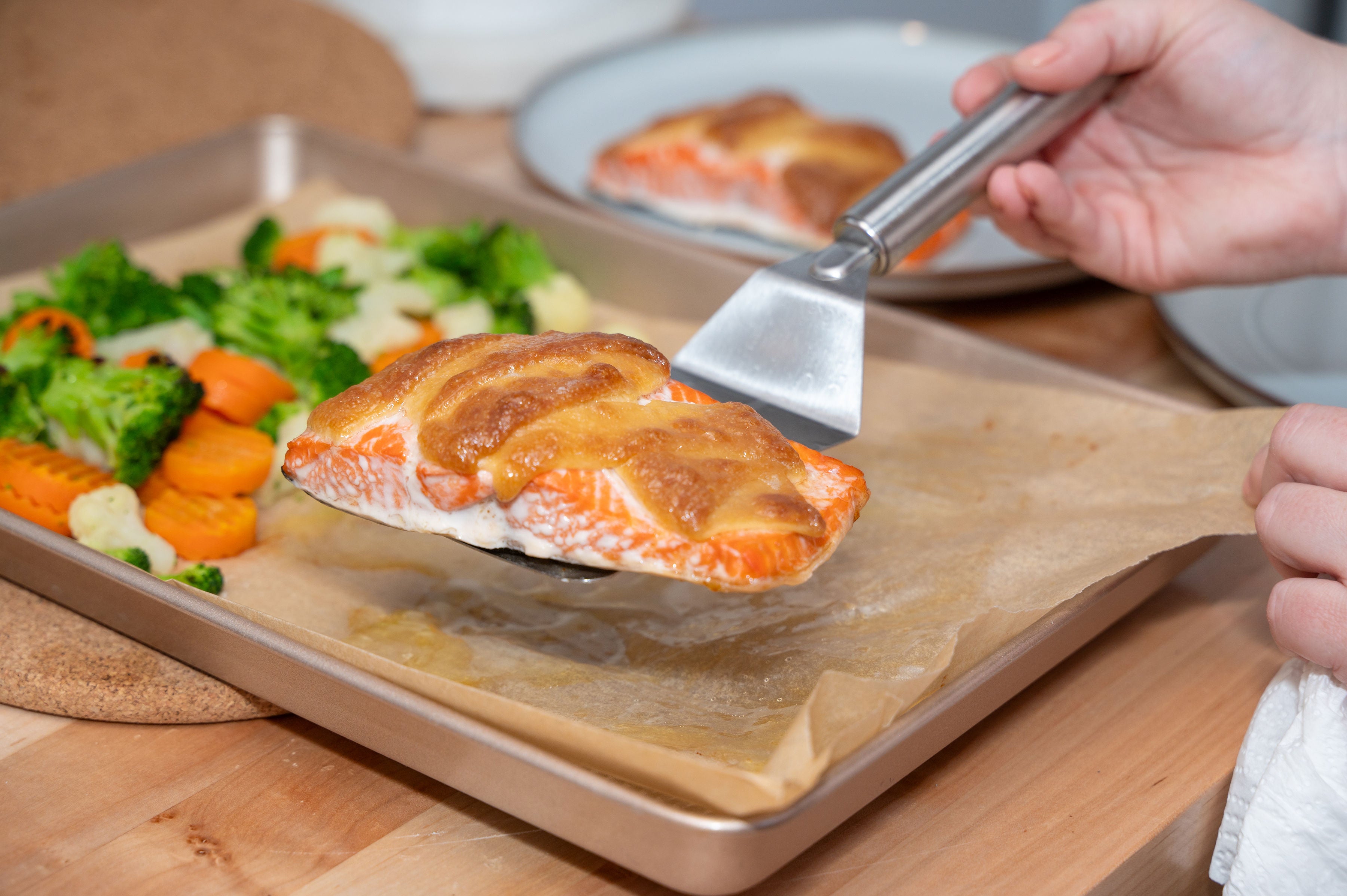 Simple Sheet Pan Salmon With Veggies