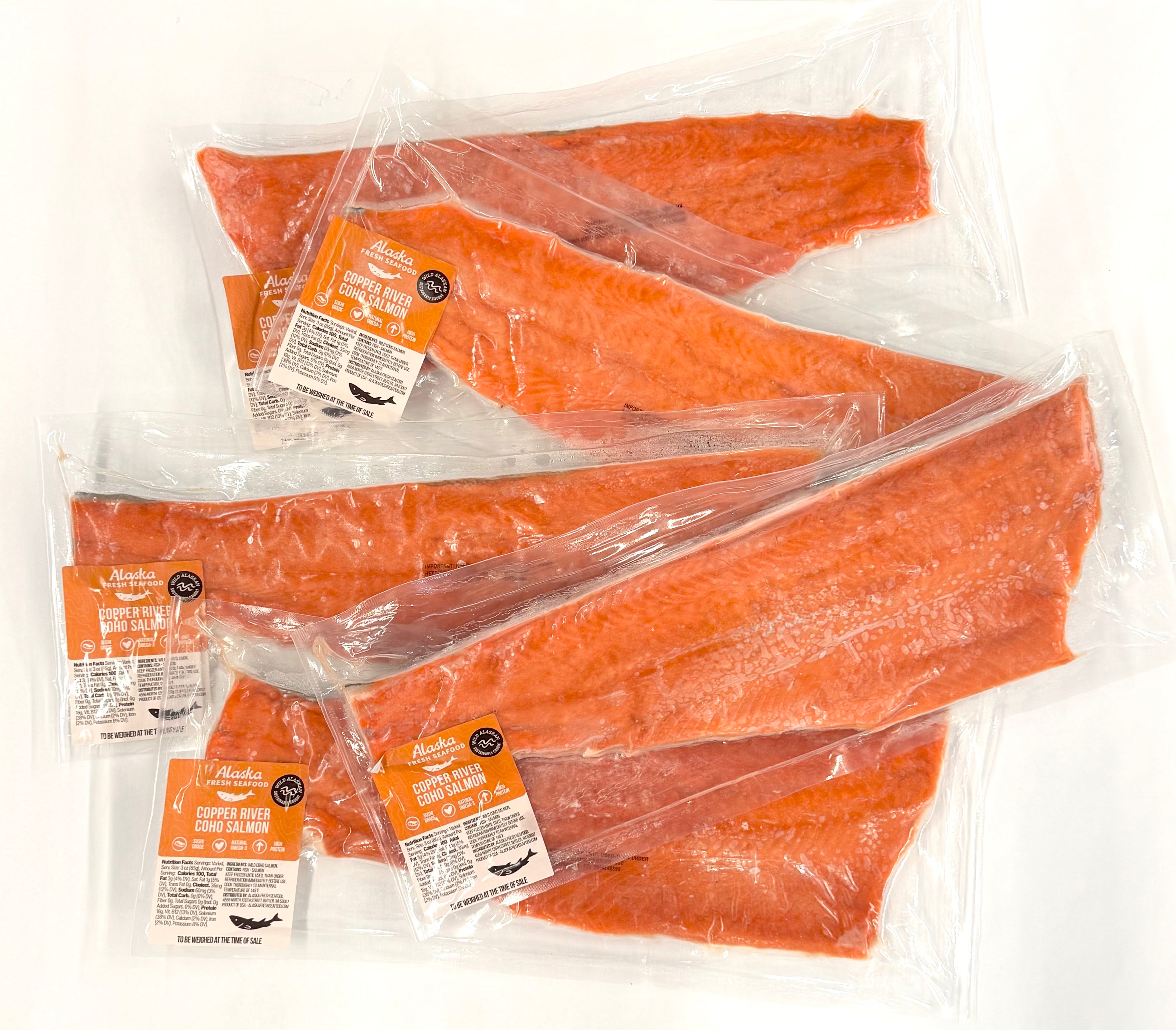 Copper River Coho Salmon Fillet (Full Side)