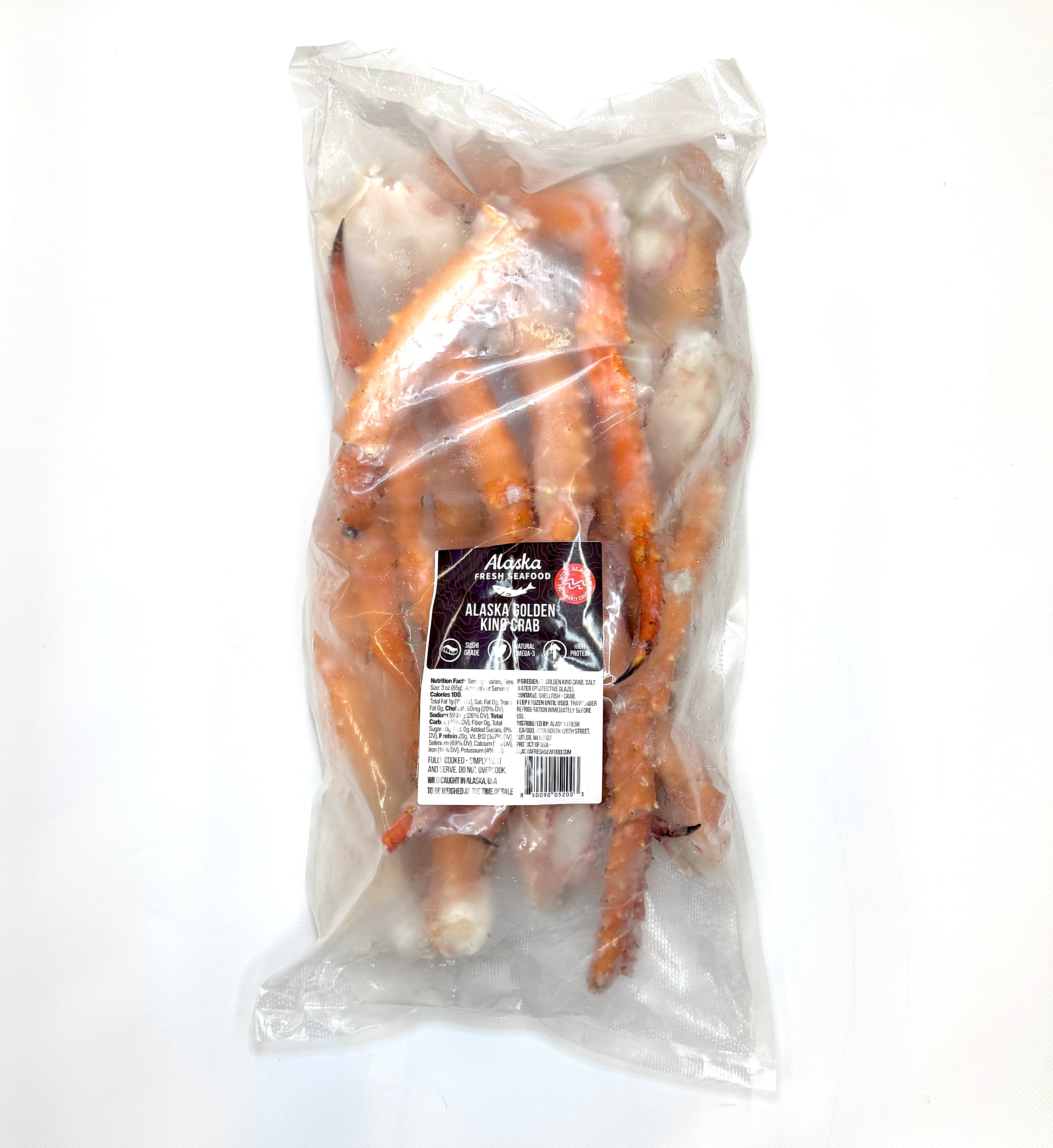 Alaska Golden King Crab - Jumbo Legs & Claws