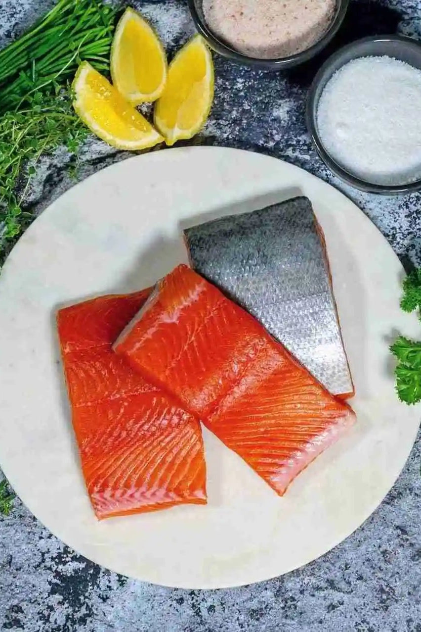 Copper River Sockeye Salmon thawed