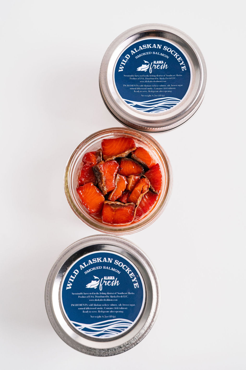 Wild Alaskan Smoked Sockeye Salmon Jar (6.5 oz)