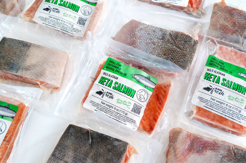 Wild Alaskan Keta Salmon Portions