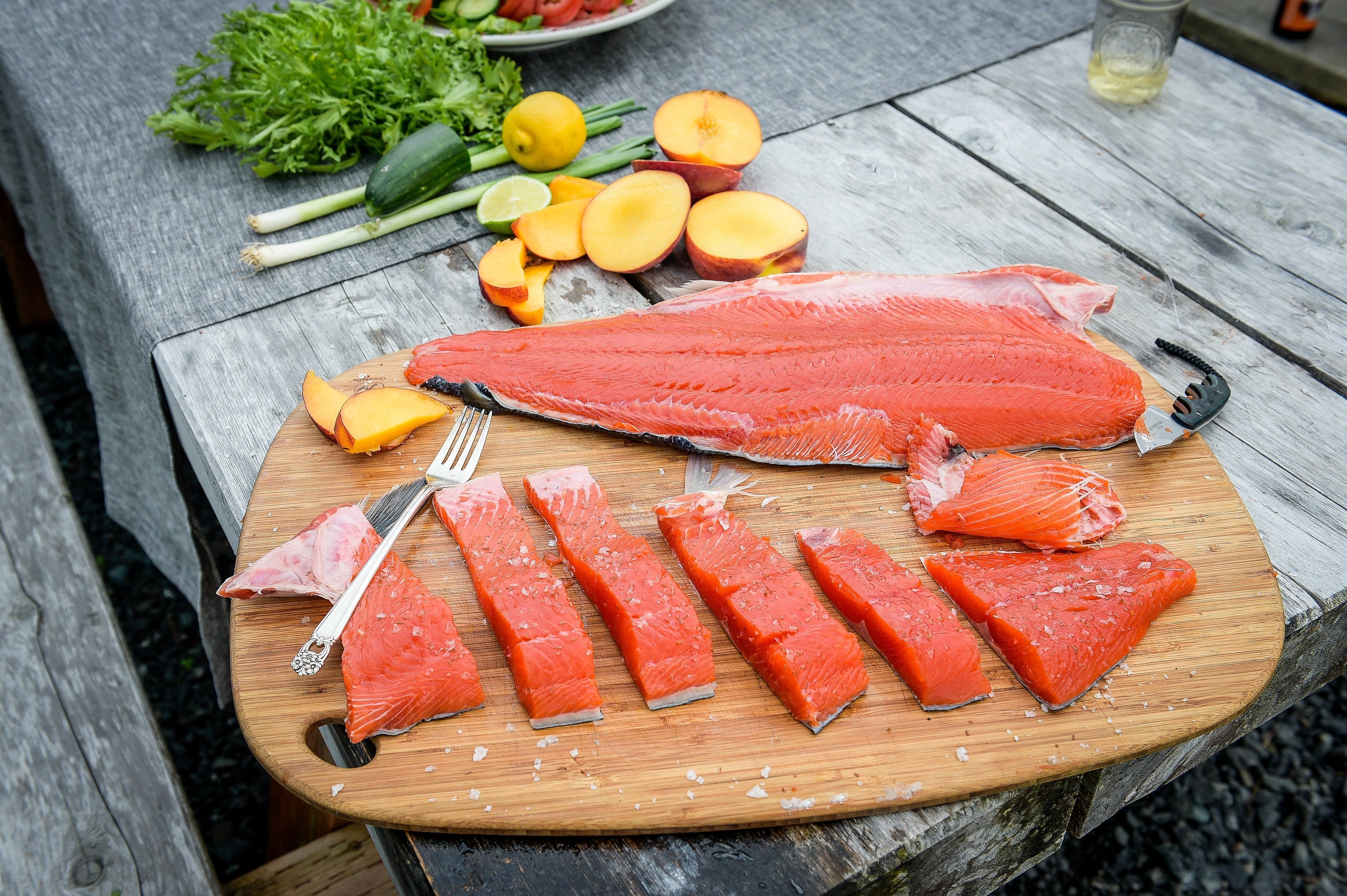 Wild Alaskan Sockeye Salmon Fillet (Full Side)
