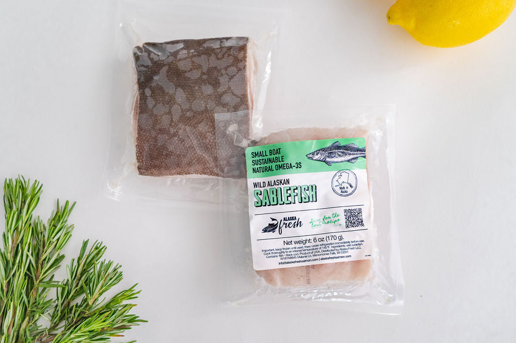 Alaska Fresh Seafood's Wild Sablefish in packaging
