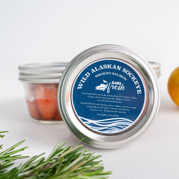 Wild Alaskan Smoked Sockeye Salmon Jar (6.5 oz)