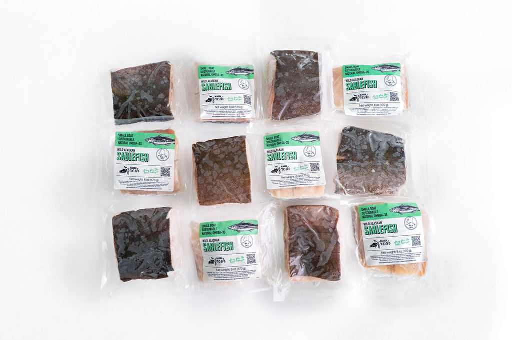Wild Alaskan Sablefish (Black Cod) portions