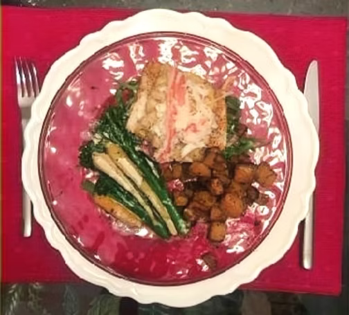 Crab and Shrimp Crusted Copper River Sockeye Salmon