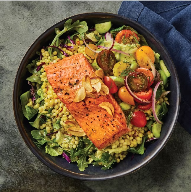 Copper River Sockeye Salmon & Saffron Couscous Grain Bowl