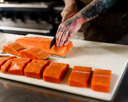 Wild Alaskan King Salmon Portions