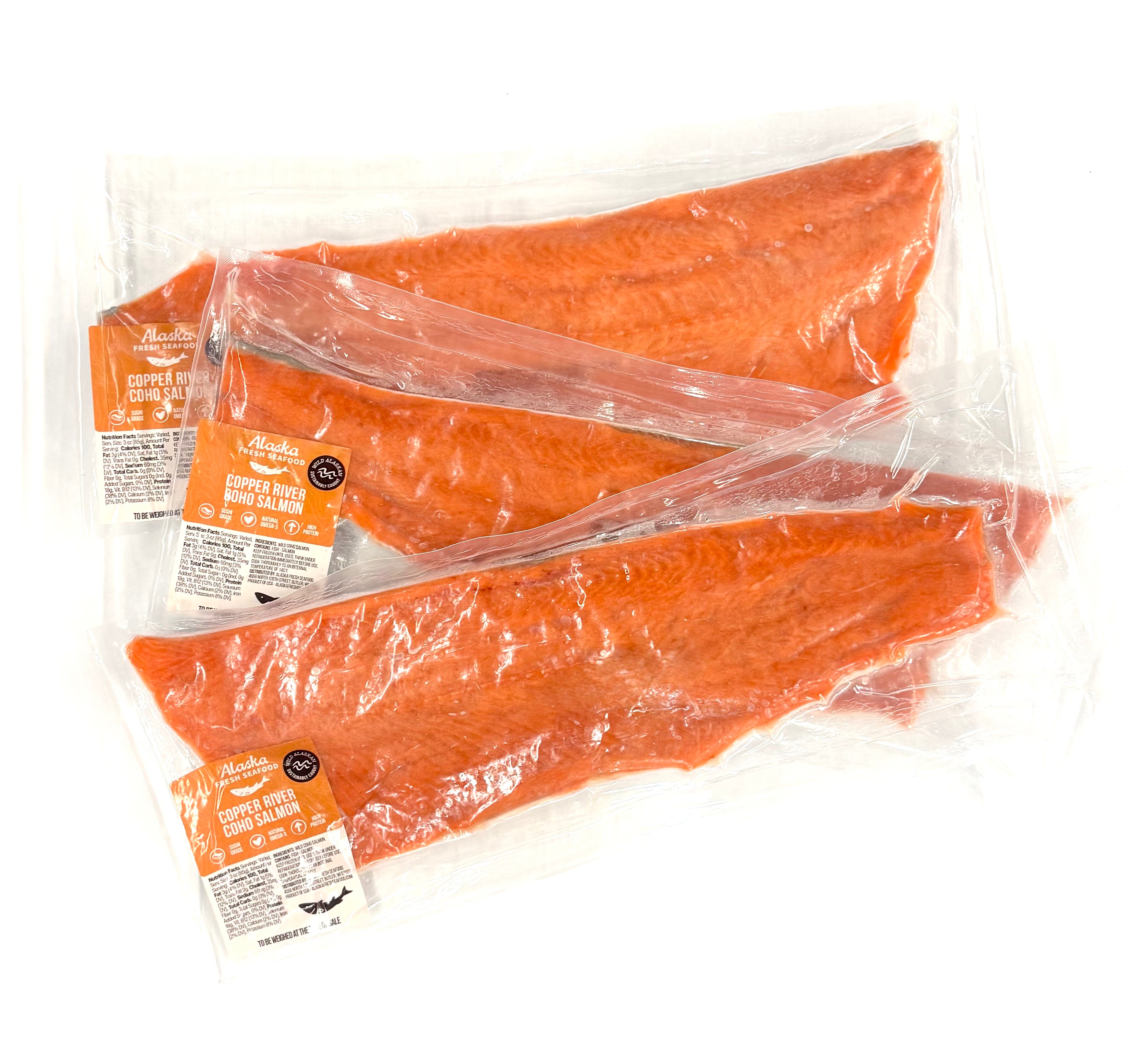 Copper River Coho Salmon Fillet (Full Side)