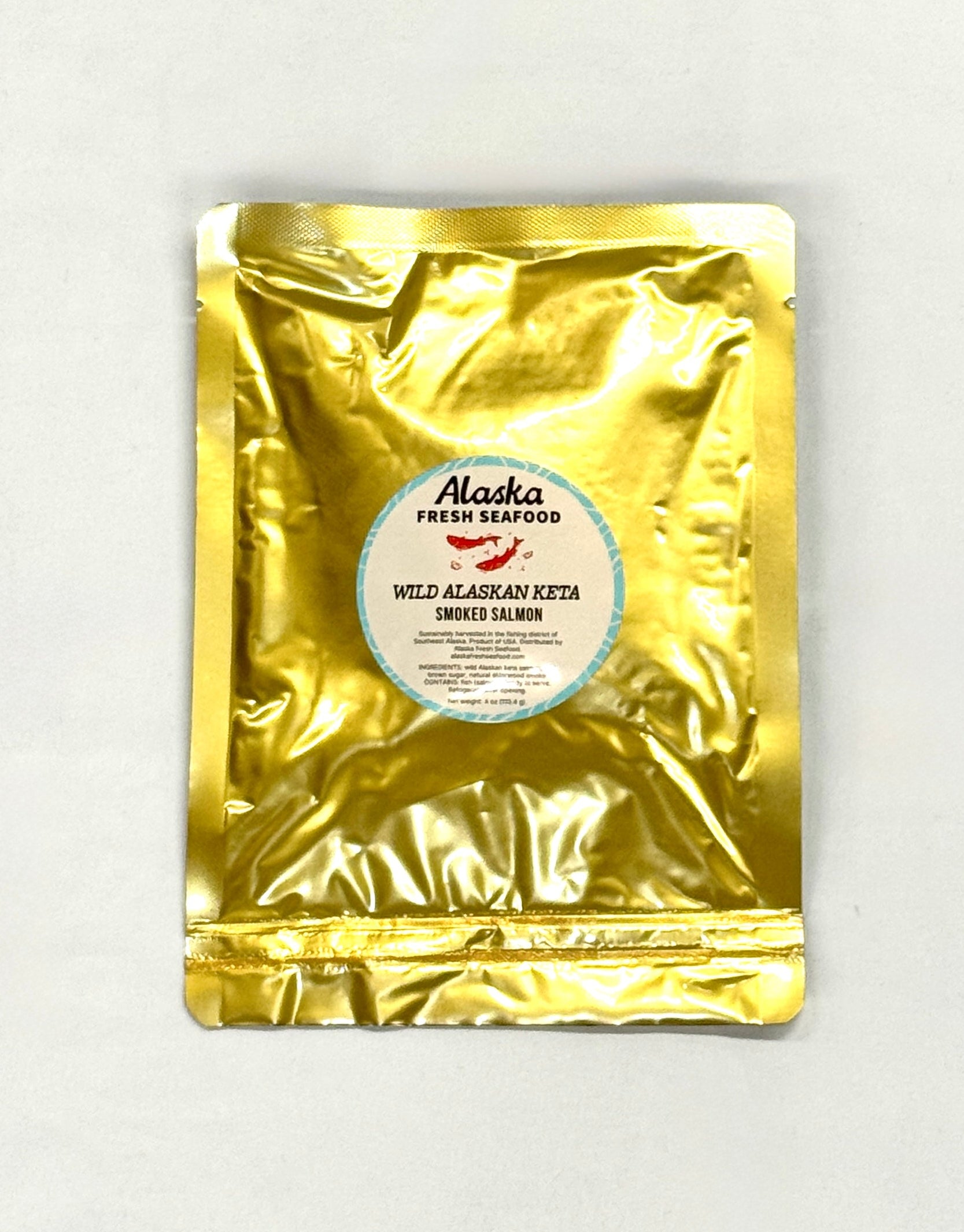 Wild Alaskan Keta 4 oz Smoked Salmon Ready To Eat