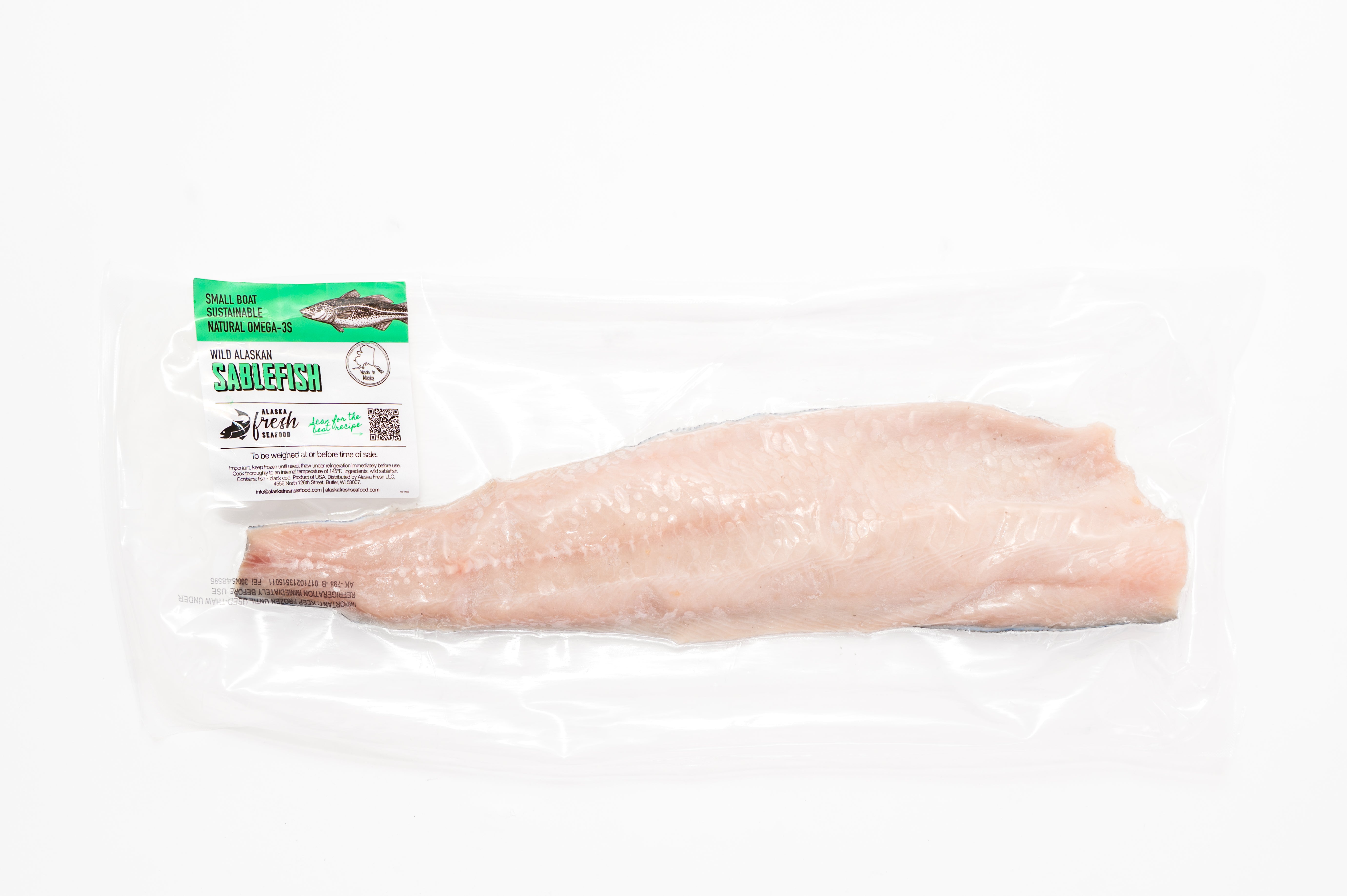 Full Fillet - Wild Alaskan Sablefish (Black Cod)