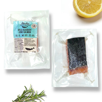 Wild Alaskan King Salmon Portions