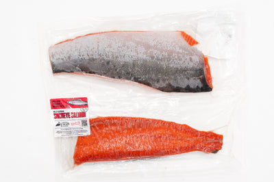 Wild Alaskan Sockeye Salmon Fillet (Full Side)