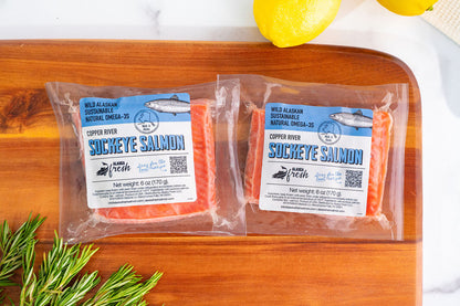 Copper River Sockeye Salmon Portions