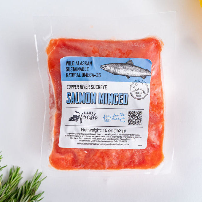 Minced Copper River Sockeye Salmon (1 lb)