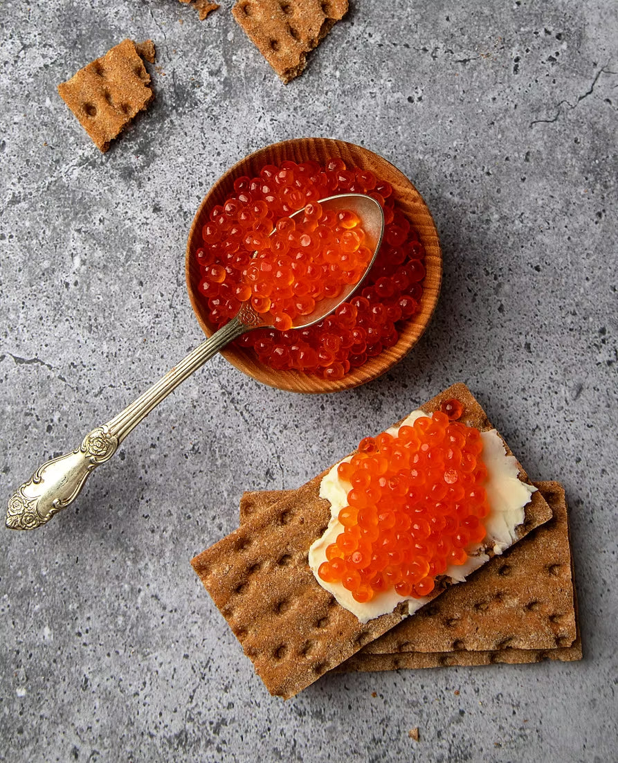 Wholesale Wild Sockeye Salmon Ikura Red Caviar (250g)